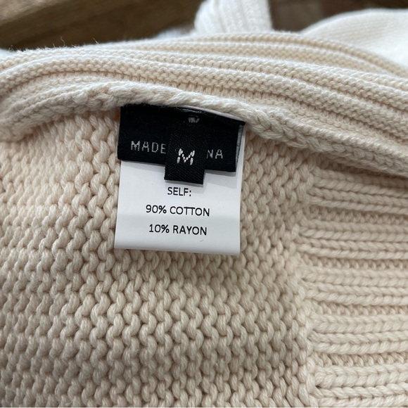 Yigal Azrouel Jet Ivory Macrame Fringe Knit Vest Sleeveless Sweater NWT Size M - Picture 10 of 12